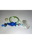 Adult CPR bag, w/Mask, Manometer, Peep Valve, O2 Reservoir Box of 6 